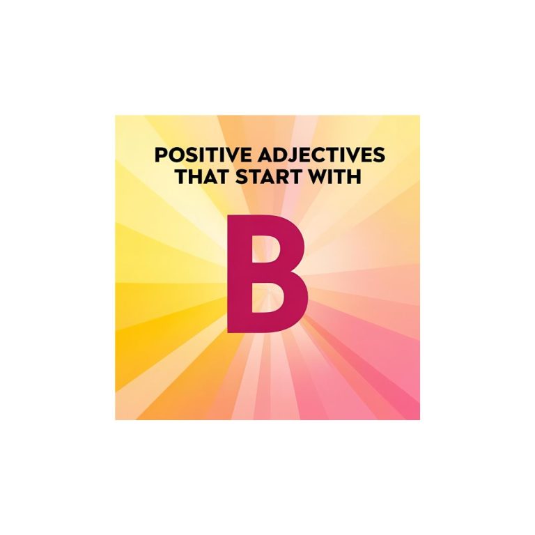 Positive Adjectives That Start With J