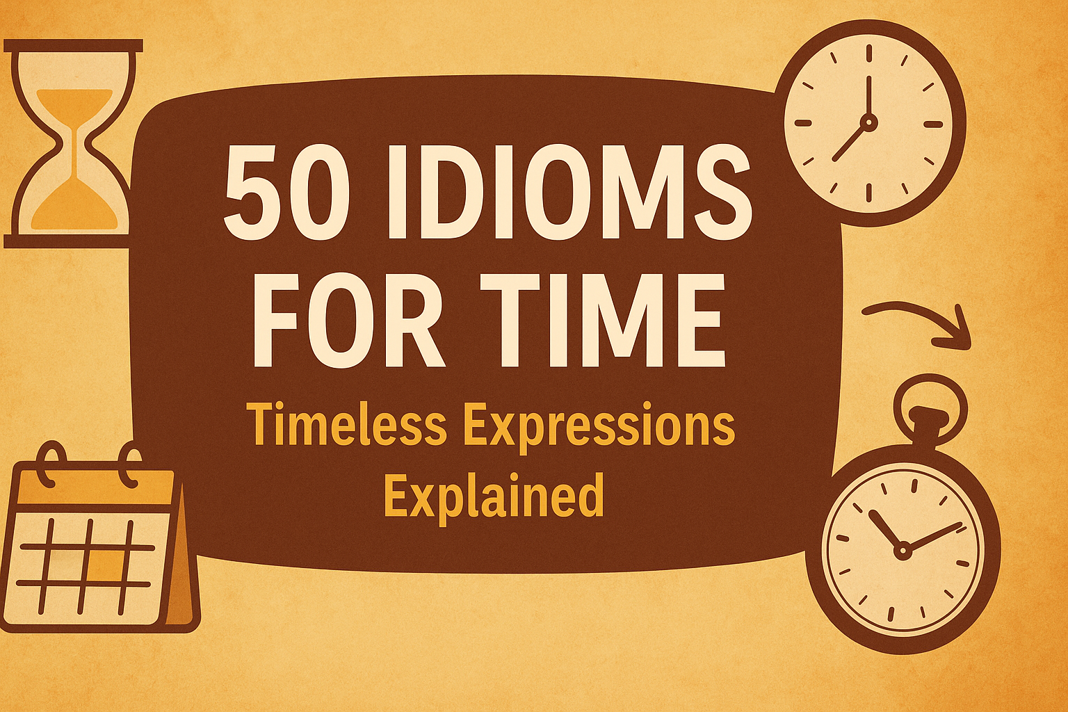 Idioms for Time
